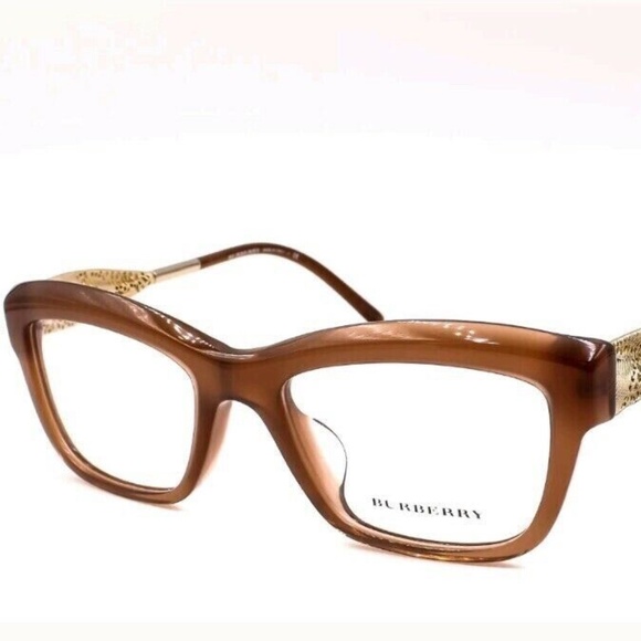 New BURBERRY Frames Honey and Gold Women's Glasses B2211-F 3173 53 19 140 ITALY - Picture 1 of 8
